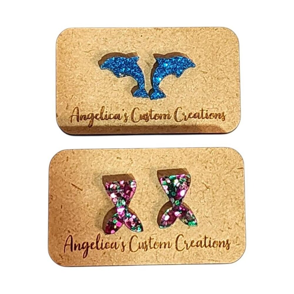 Ocean Whimsy Duo Acrylic Studs